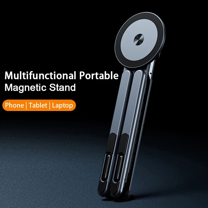 Foldale Magnetic Phone Holder Multi Form Adjustable Desktop Tablet Stand for Iphone 17~12 Tripod Handheld Mount Laptop Bracket