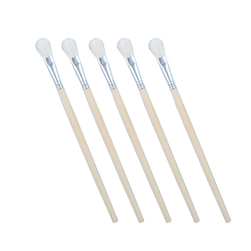 10 Pcs/Lot Wool Hair Paintbrush Wood Holder Painting Brush Watercolor Oil Powder Paintings Brush Wholesale of Art Supplies