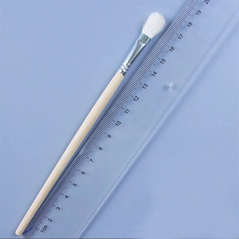 10 Pcs/Lot Wool Hair Paintbrush Wood Holder Painting Brush Watercolor Oil Powder Paintings Brush Wholesale of Art Supplies